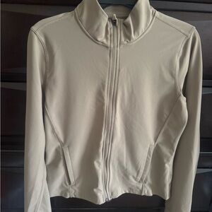 Old Navy Tan Active Jacket Lightweight Zip-Up